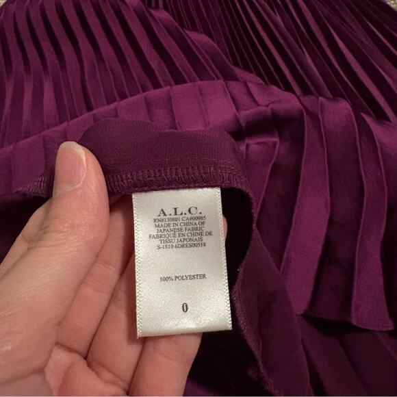 ALC Renzo Pleated Dress Wedding Guest - Picture 7 of 10